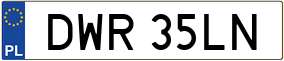 Truck License Plate